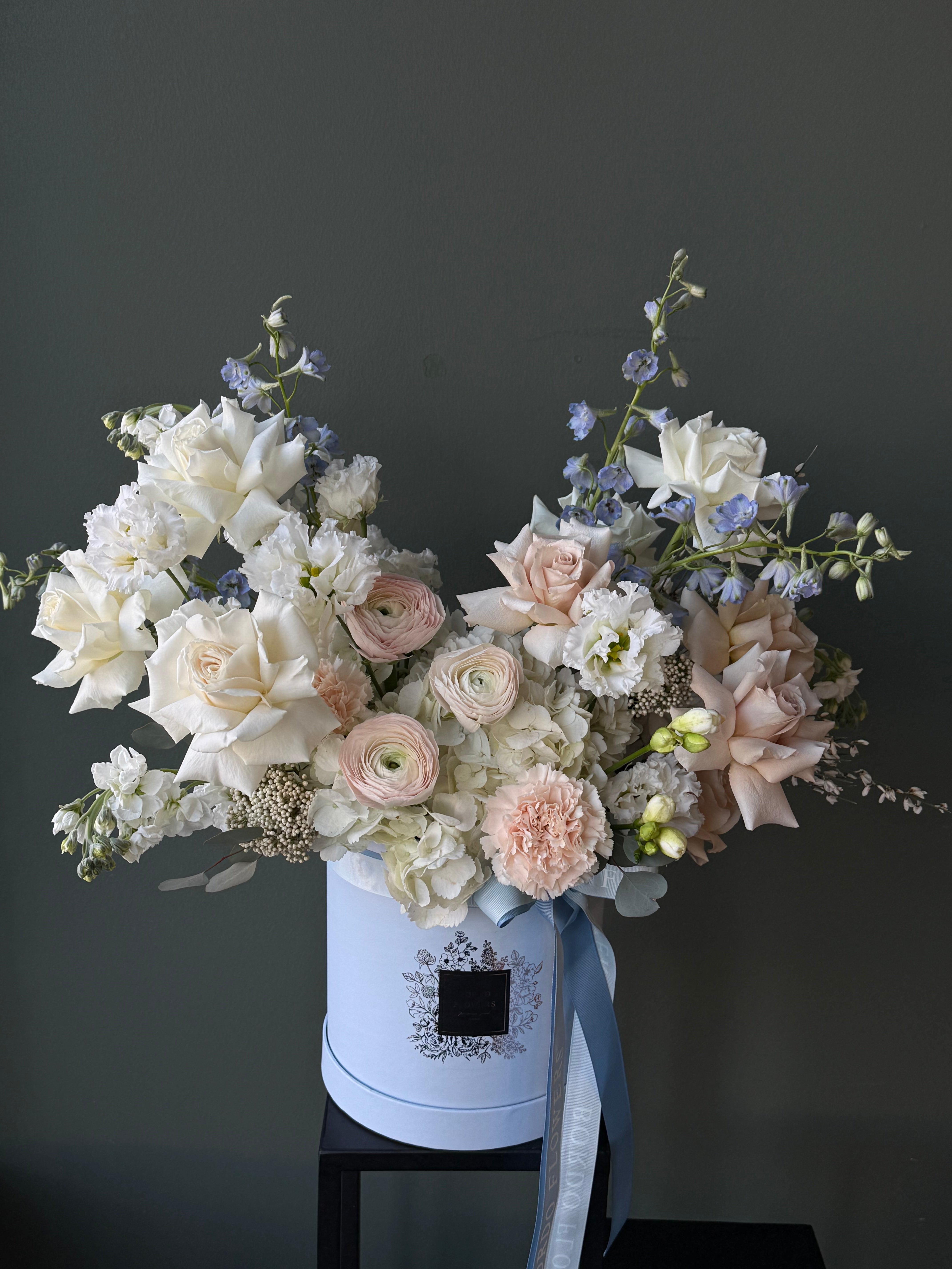 "Blue Bell" bouquet in Chicago, elegant fresh flower arrangement for same-day delivery