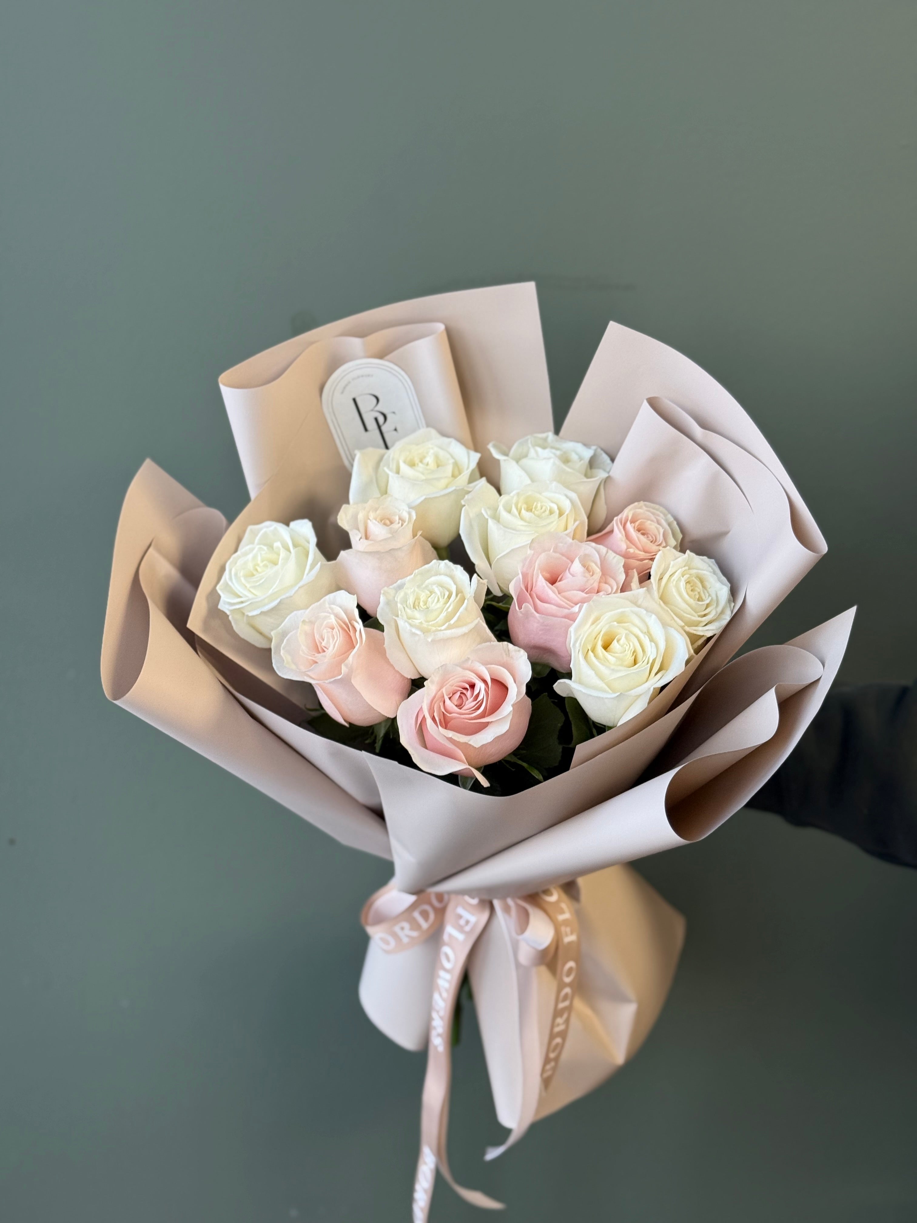 “Dozen of color roses”