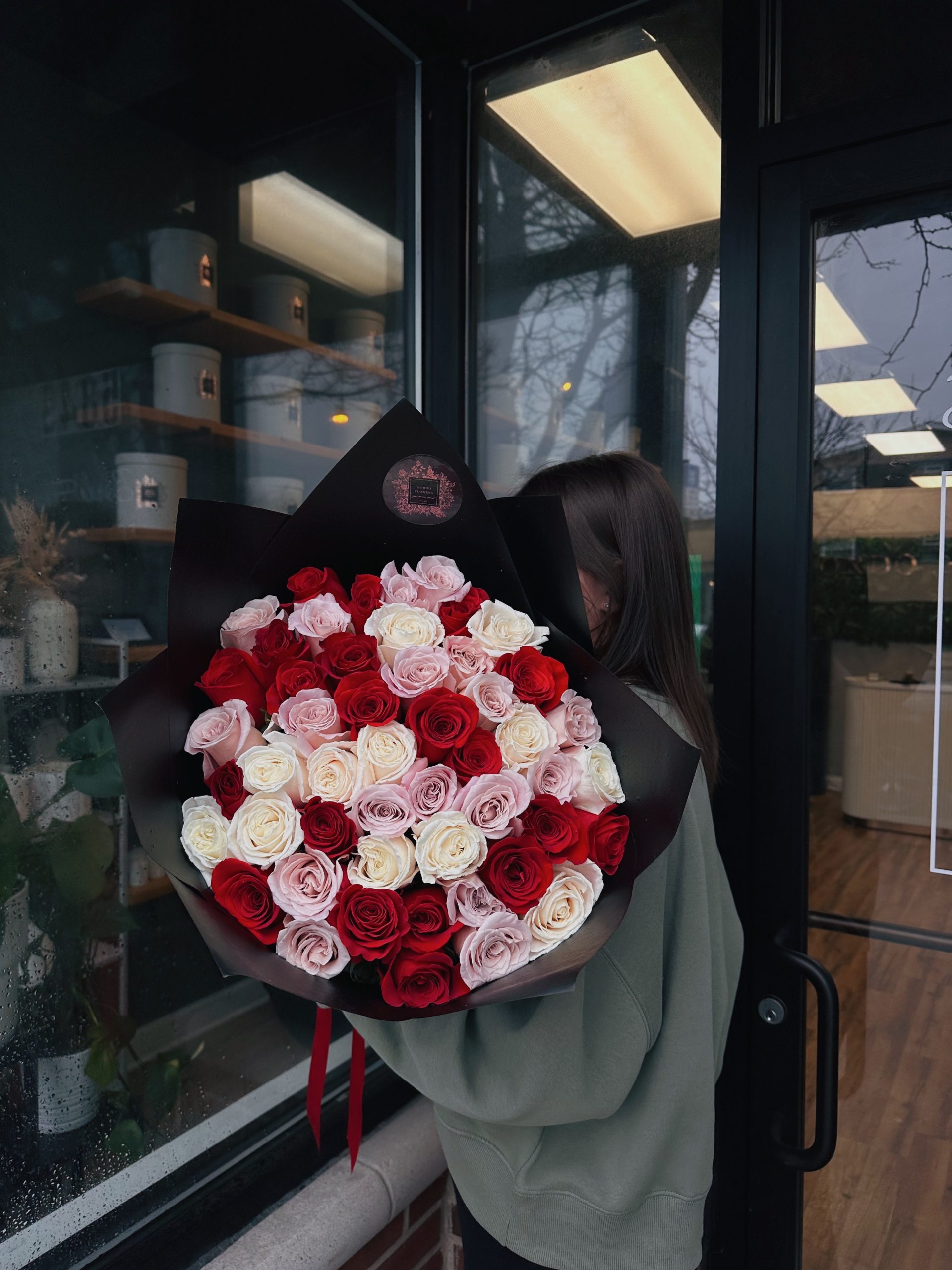 Elegant Rose Bouquet - Floba Design Studio - Flower shop In Vancouver